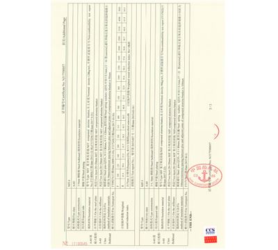 2018-2021.CCS型式認(rèn)可證書（CCS Type Approval Certificate）